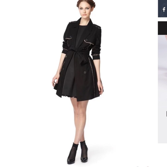 Jason Wo x Target worn by Blake Lively navy Blue double breasted trench coat XS - Picture 15 of 16